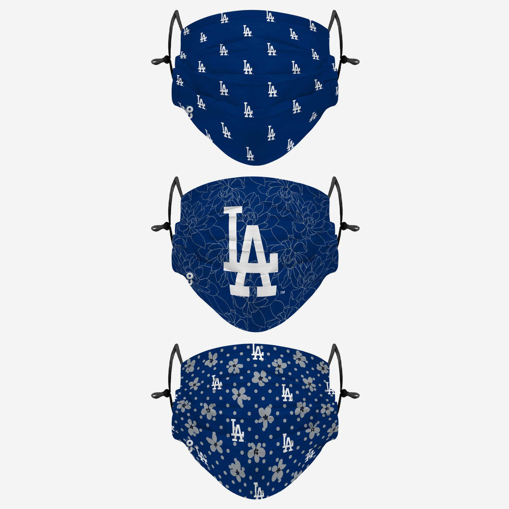 Los Angeles Dodgers Gameday Gardener 3 Pack Face Cover FOCO - FOCO.com