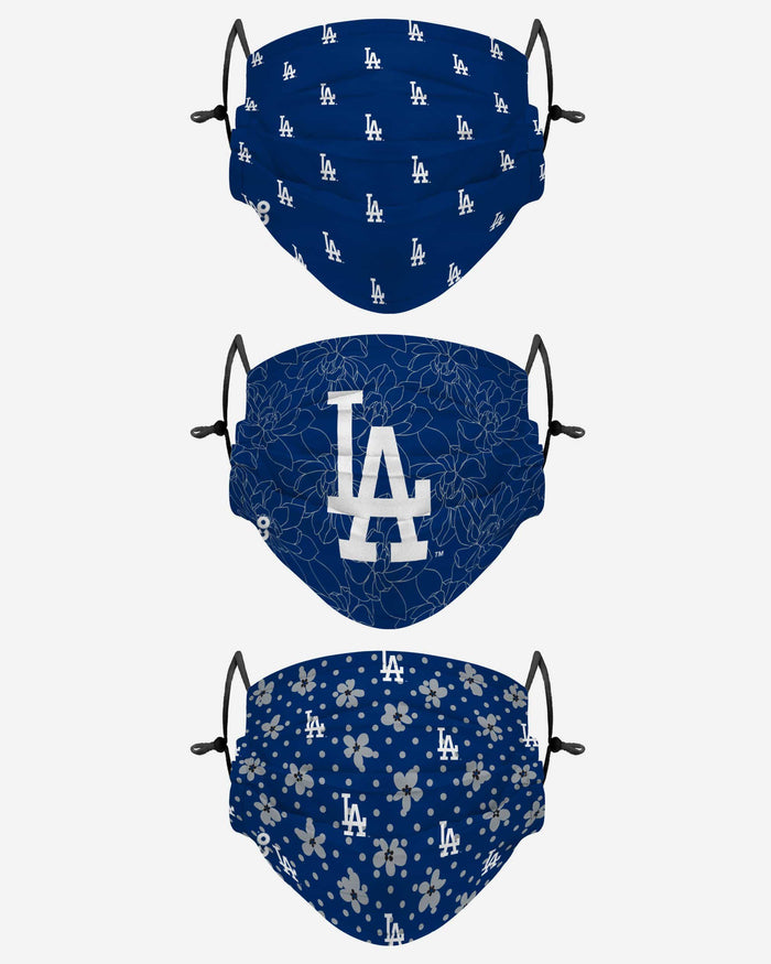 Los Angeles Dodgers Gameday Gardener 3 Pack Face Cover FOCO - FOCO.com