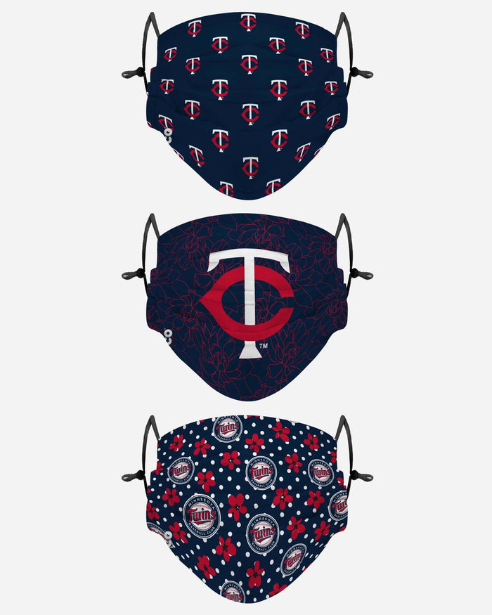 Minnesota Twins Gameday Gardener 3 Pack Face Cover FOCO - FOCO.com