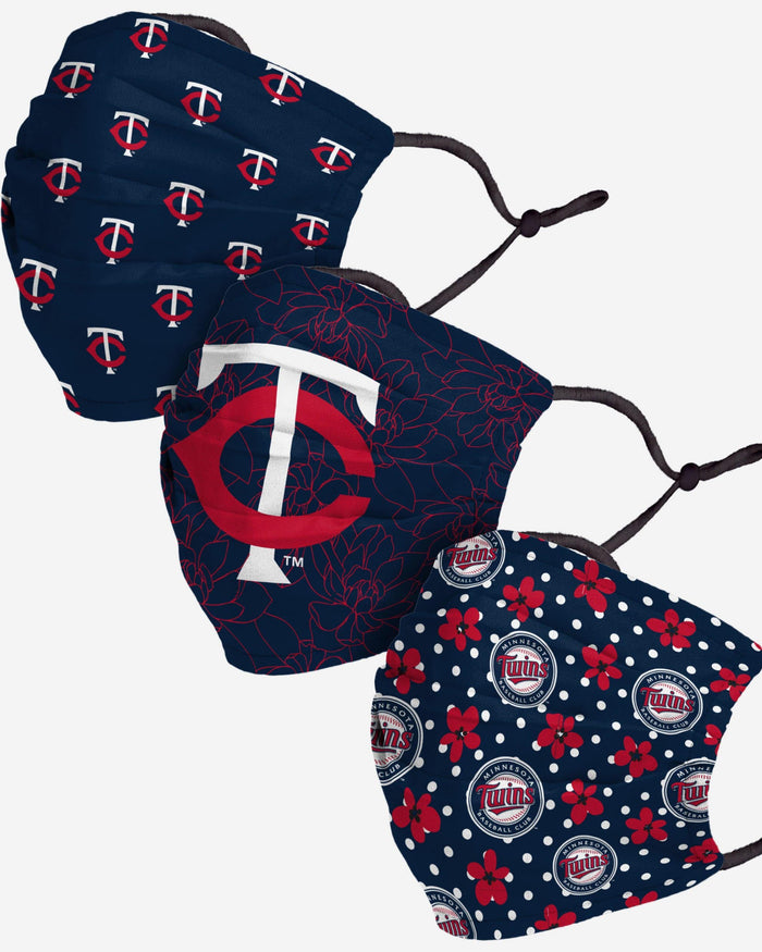 Minnesota Twins Gameday Gardener 3 Pack Face Cover FOCO - FOCO.com