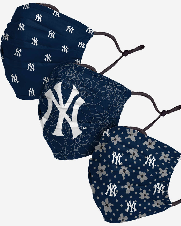 New York Yankees Gameday Gardener 3 Pack Face Cover FOCO - FOCO.com