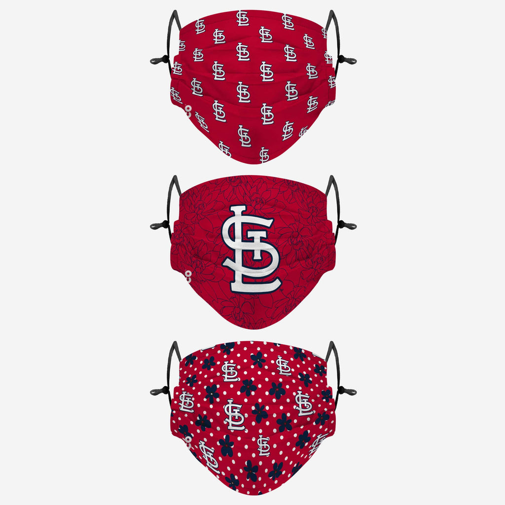 St Louis Cardinals Gameday Gardener 3 Pack Face Cover FOCO - FOCO.com