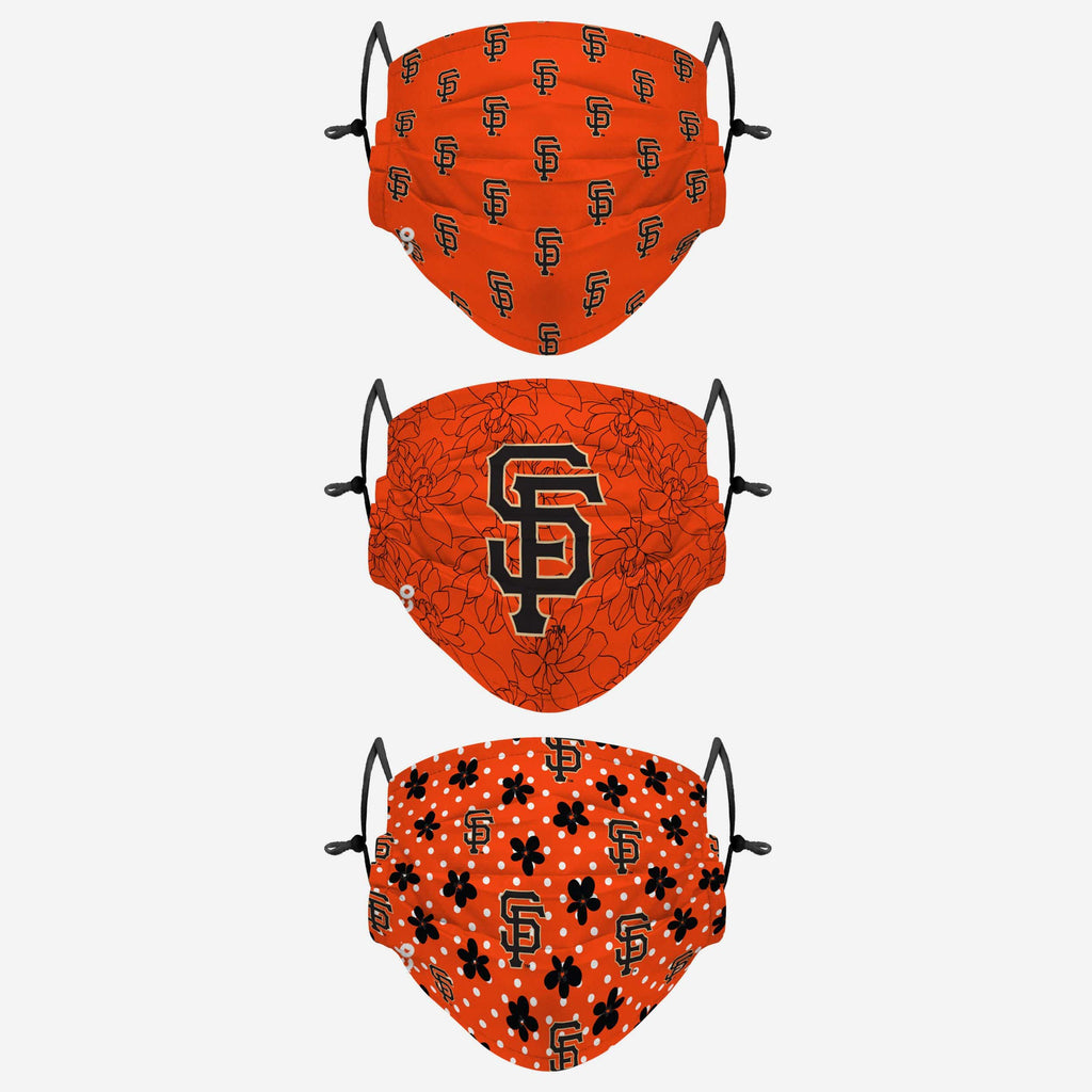 San Francisco Giants Gameday Gardener 3 Pack Face Cover FOCO - FOCO.com