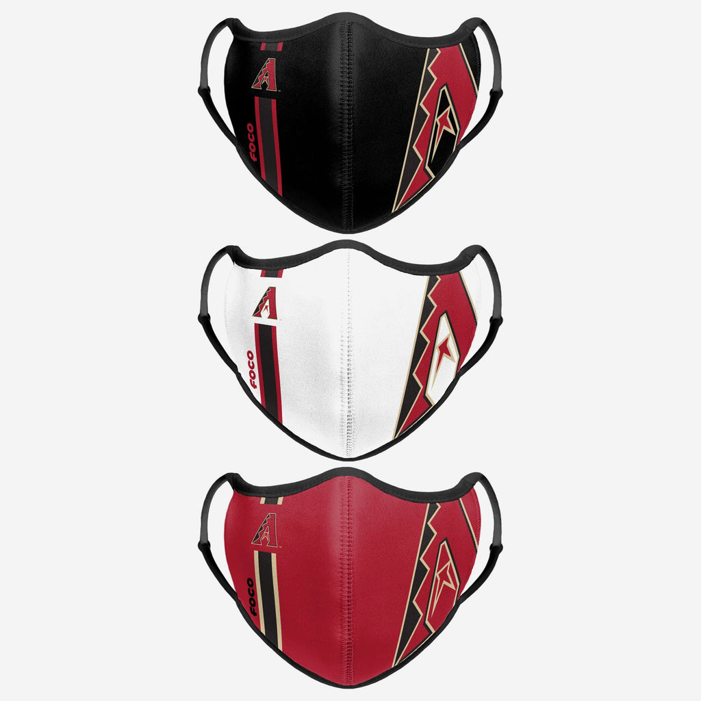 Arizona Diamondbacks Sport 3 Pack Face Cover FOCO - FOCO.com