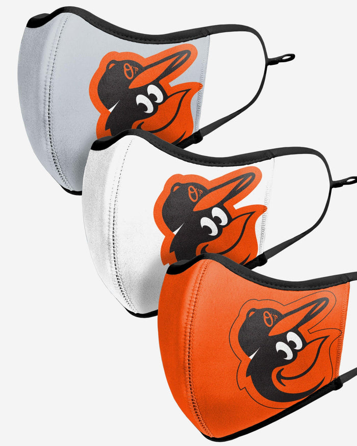 Baltimore Orioles Sport 3 Pack Face Cover FOCO - FOCO.com