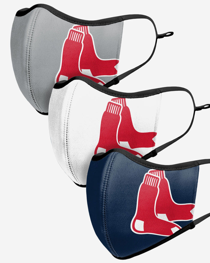 Boston Red Sox Sport 3 Pack Face Cover FOCO - FOCO.com