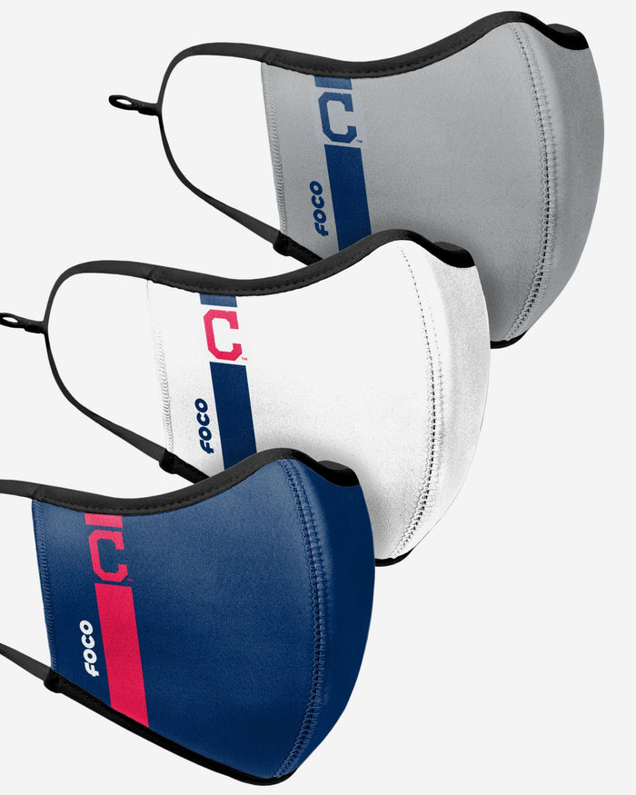 Cleveland Guardians Original Sport 3 Pack Face Cover FOCO - FOCO.com