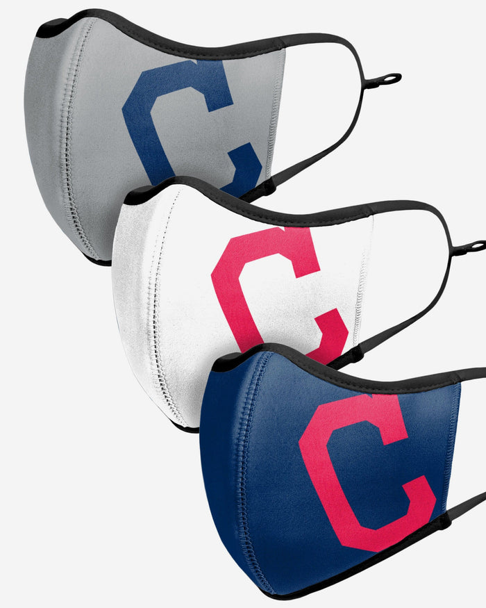 Cleveland Guardians Original Sport 3 Pack Face Cover FOCO - FOCO.com