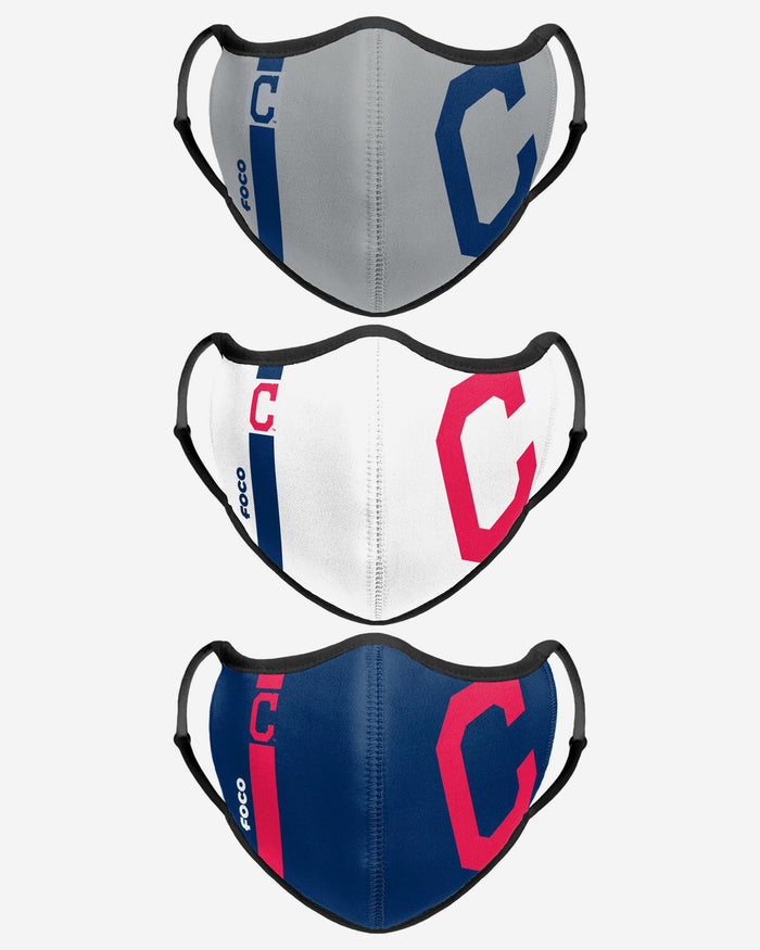 Cleveland Guardians Original Sport 3 Pack Face Cover FOCO - FOCO.com