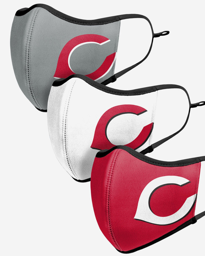 Cincinnati Reds Sport 3 Pack Face Cover FOCO - FOCO.com