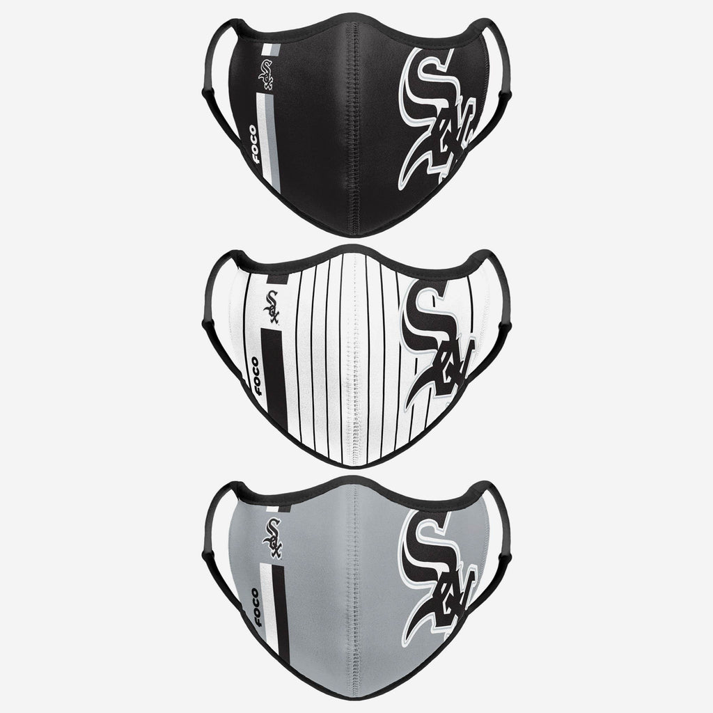 Chicago White Sox Sport 3 Pack Face Cover FOCO - FOCO.com