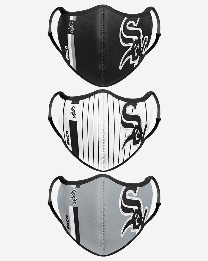 Chicago White Sox Sport 3 Pack Face Cover FOCO - FOCO.com