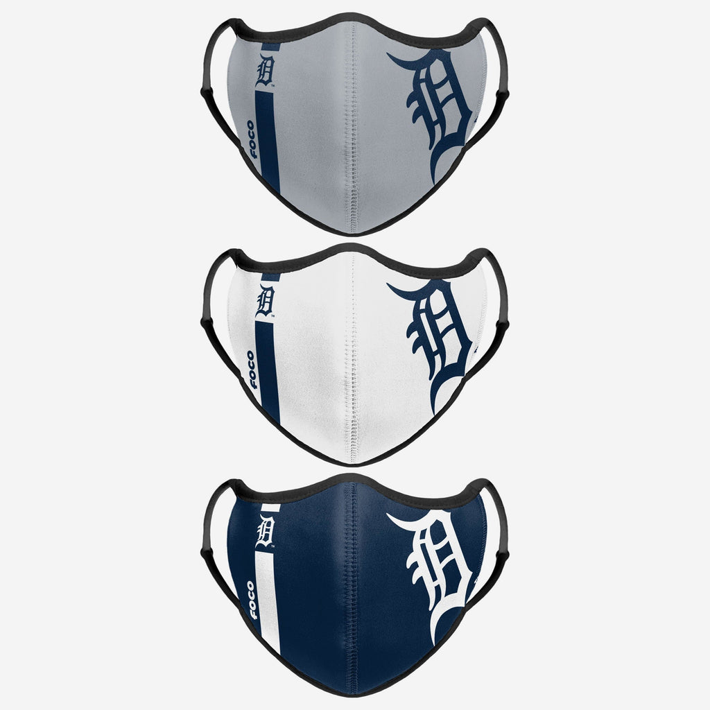 Detroit Tigers Sport 3 Pack Face Cover FOCO - FOCO.com