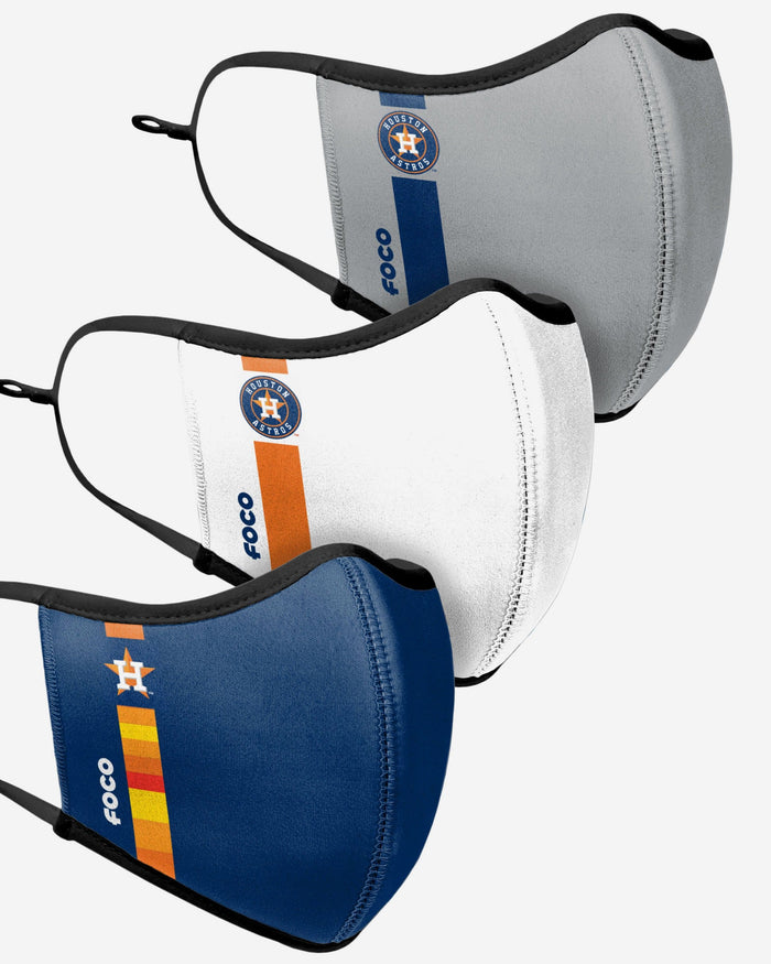 Houston Astros Sport 3 Pack Face Cover FOCO - FOCO.com