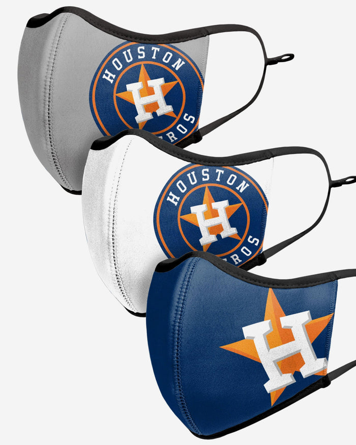 Houston Astros Sport 3 Pack Face Cover FOCO - FOCO.com