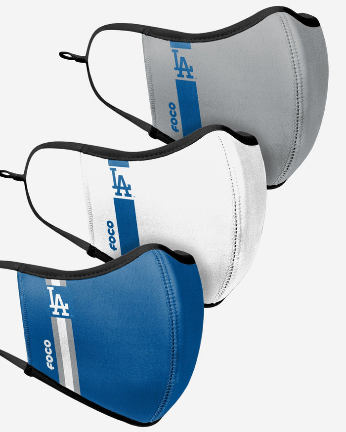 Los Angeles Dodgers Sport 3 Pack Face Cover FOCO - FOCO.com