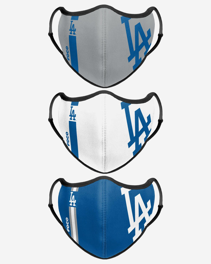 Los Angeles Dodgers Sport 3 Pack Face Cover FOCO - FOCO.com