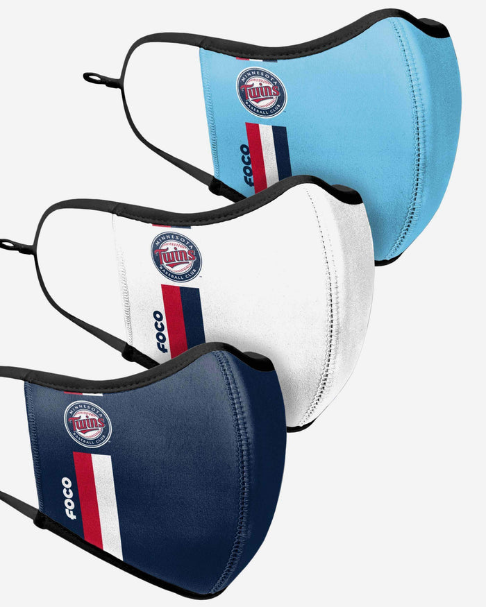 Minnesota Twins Sport 3 Pack Face Cover FOCO - FOCO.com