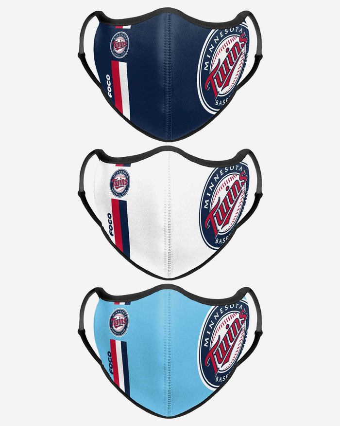 Minnesota Twins Sport 3 Pack Face Cover FOCO - FOCO.com