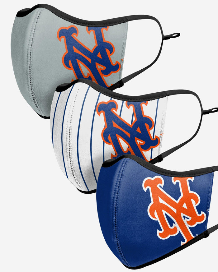 New York Mets Sport 3 Pack Face Cover FOCO - FOCO.com