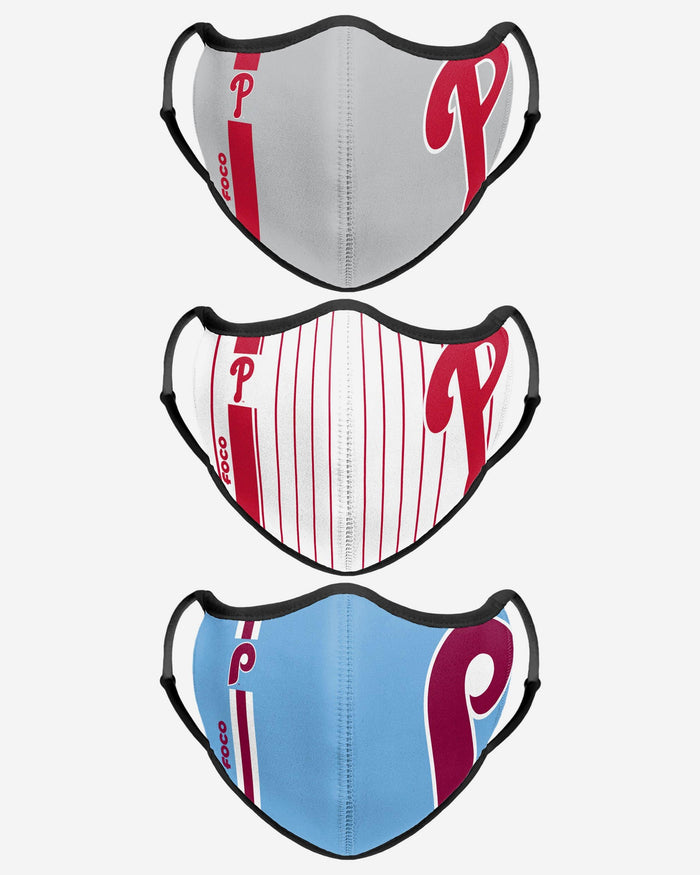 Philadelphia Phillies Sport 3 Pack Face Cover FOCO - FOCO.com