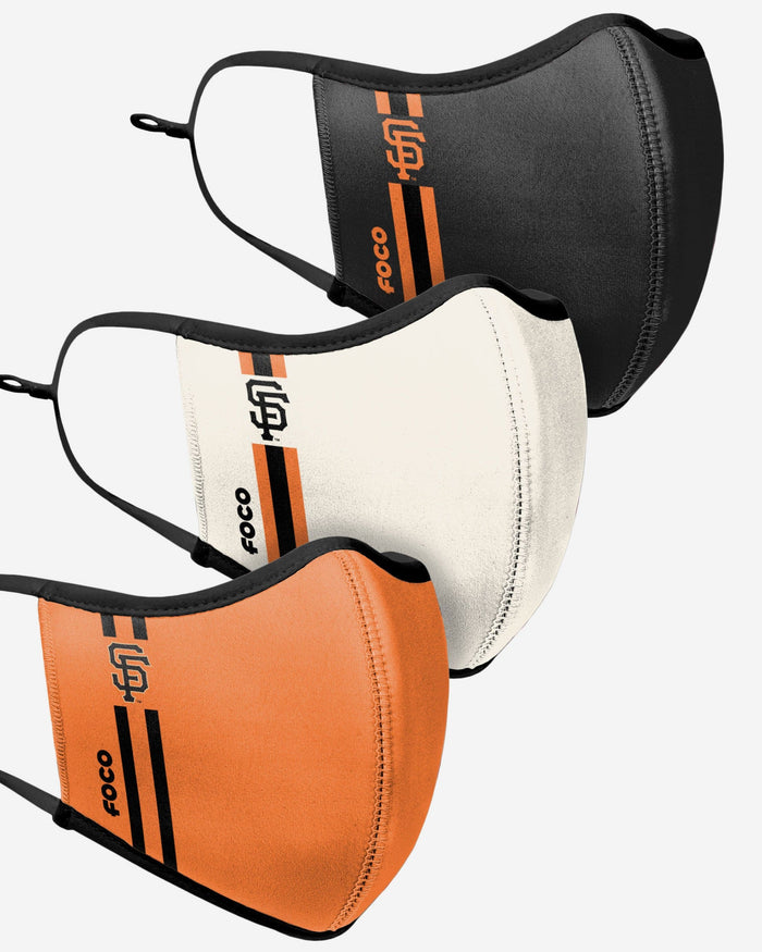 San Francisco Giants Sport 3 Pack Face Cover FOCO - FOCO.com