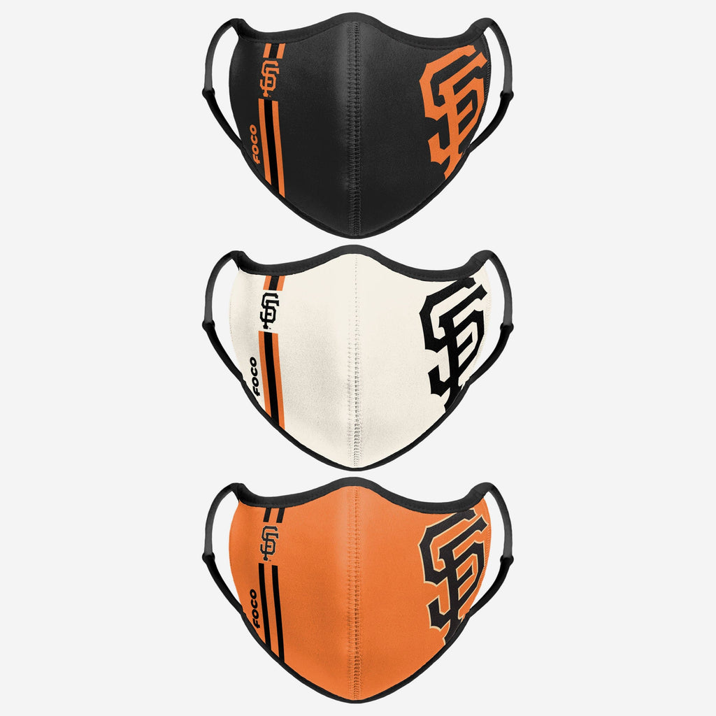 San Francisco Giants Sport 3 Pack Face Cover FOCO - FOCO.com