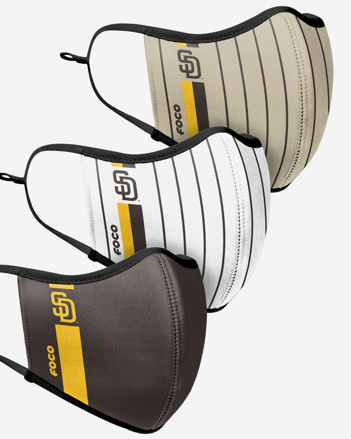 San Diego Padres Sport 3 Pack Face Cover FOCO - FOCO.com