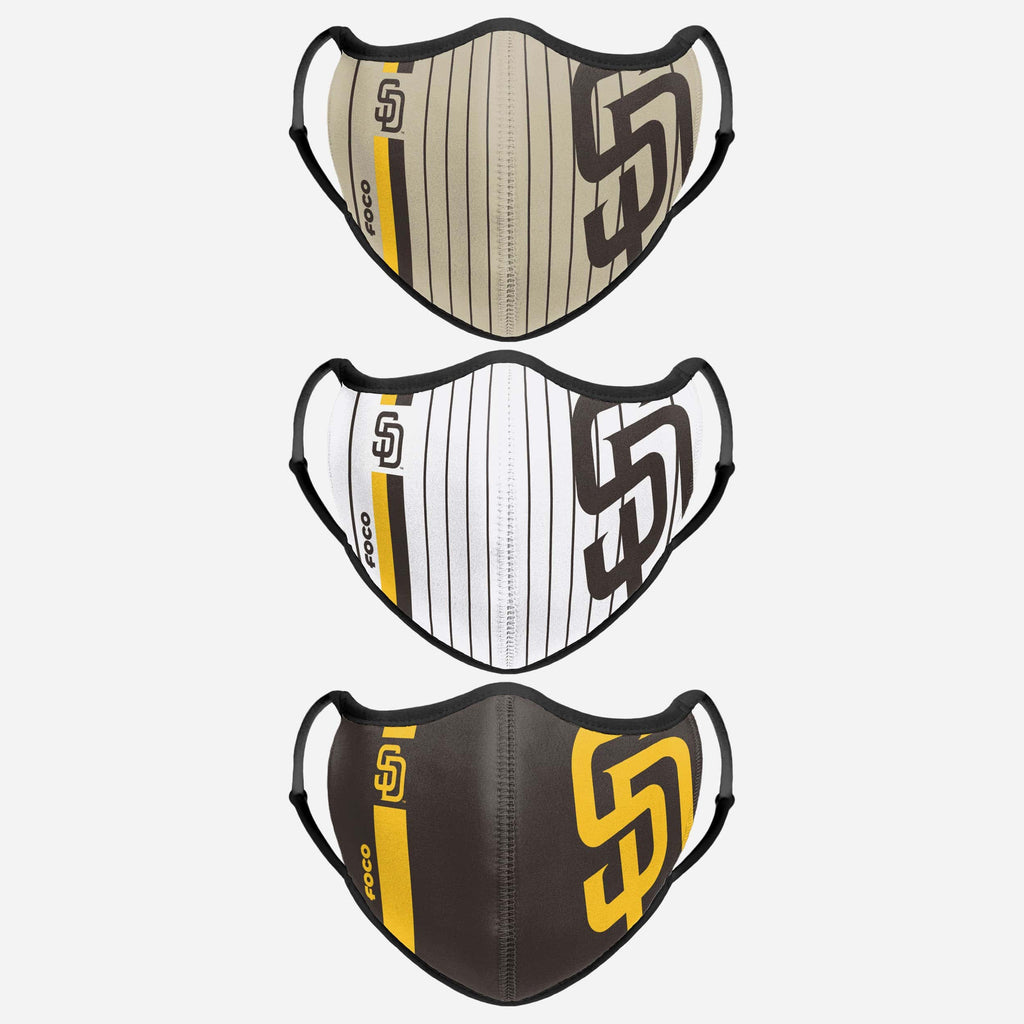 San Diego Padres Sport 3 Pack Face Cover FOCO - FOCO.com