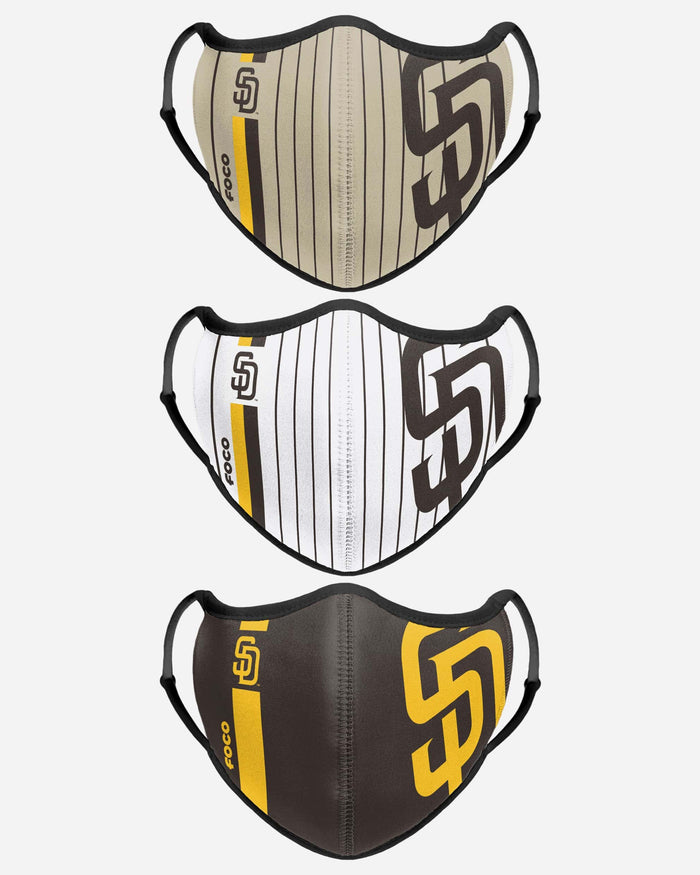 San Diego Padres Sport 3 Pack Face Cover FOCO - FOCO.com