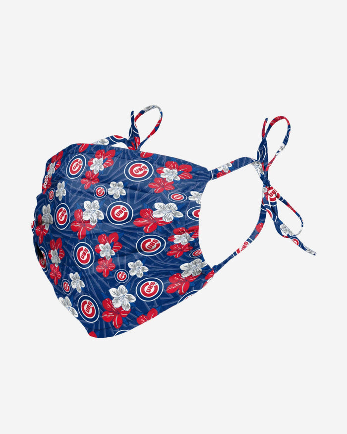 Chicago Cubs Hibiscus Tie-Back Face Cover FOCO - FOCO.com