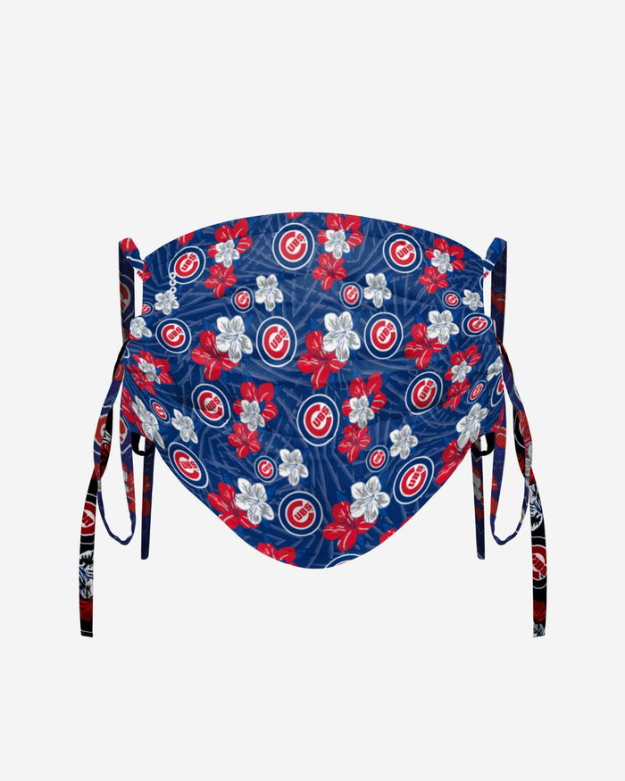 Chicago Cubs Hibiscus Tie-Back Face Cover FOCO - FOCO.com