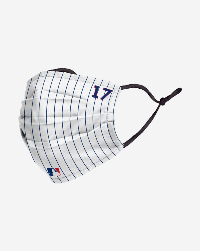 Kris Bryant Chicago Cubs On-Field Gameday Pinstripe Adjustable Face Cover FOCO - FOCO.com