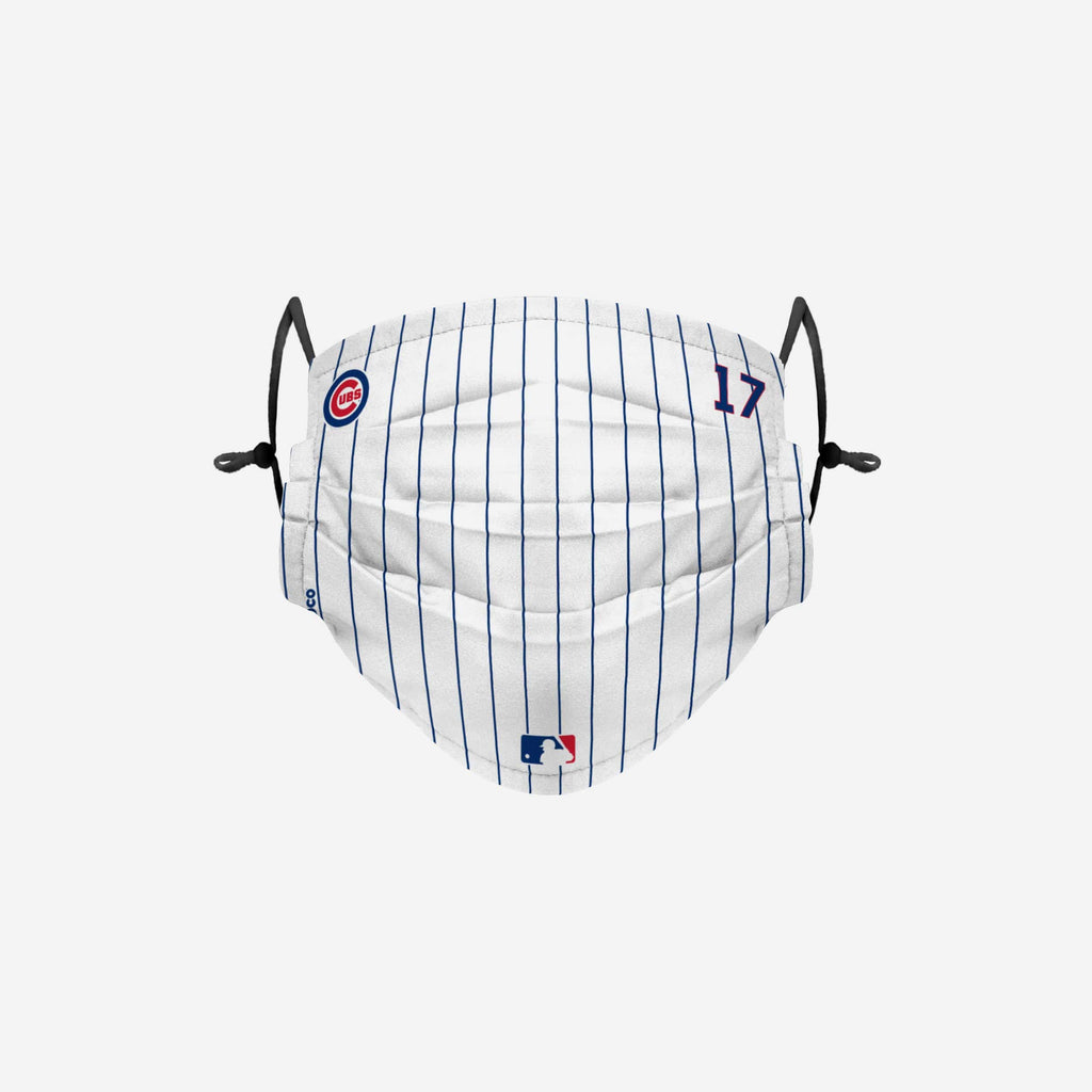 Kris Bryant Chicago Cubs On-Field Gameday Pinstripe Adjustable Face Cover FOCO - FOCO.com