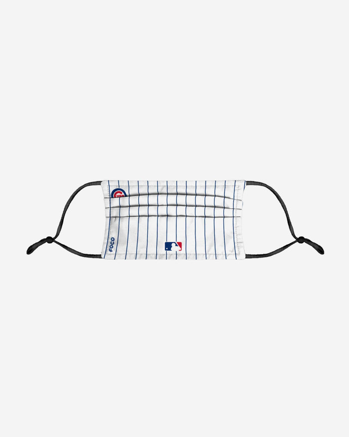 Chicago Cubs On-Field Gameday Pinstripe Adjustable Face Cover FOCO - FOCO.com