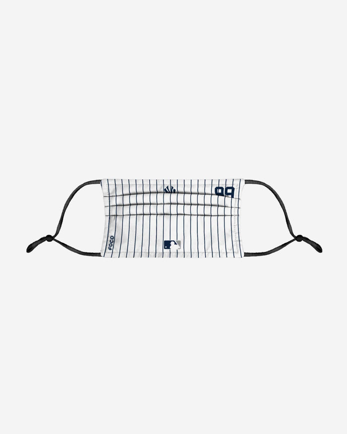 Aaron Judge New York Yankees On-Field Gameday Pinstripe Adjustable Face Cover FOCO - FOCO.com