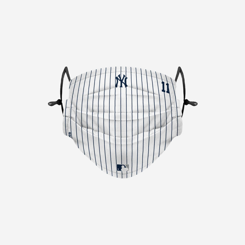 Brett Gardner New York Yankees On-Field Gameday Pinstripe Adjustable Face Cover FOCO - FOCO.com