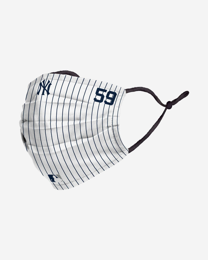 Luke Voit New York Yankees On-Field Gameday Pinstripe Adjustable Face Cover FOCO - FOCO.com