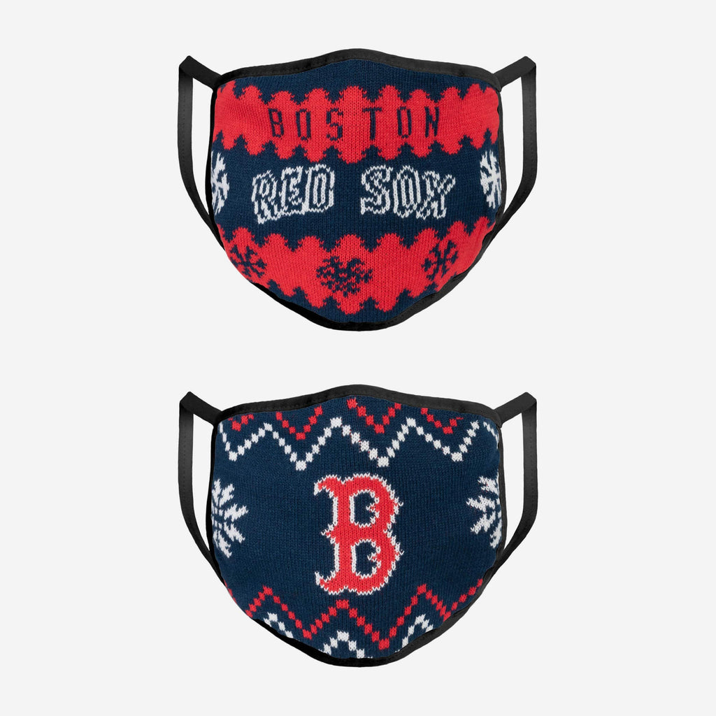 Boston Red Sox Knit 2 Pack Face Cover FOCO - FOCO.com