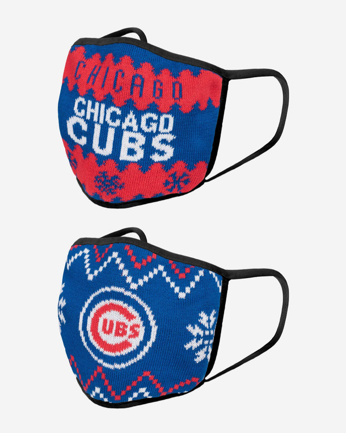 Chicago Cubs Knit 2 Pack Face Cover FOCO - FOCO.com