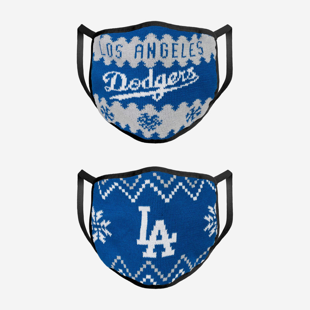 Los Angeles Dodgers Knit 2 Pack Face Cover FOCO - FOCO.com