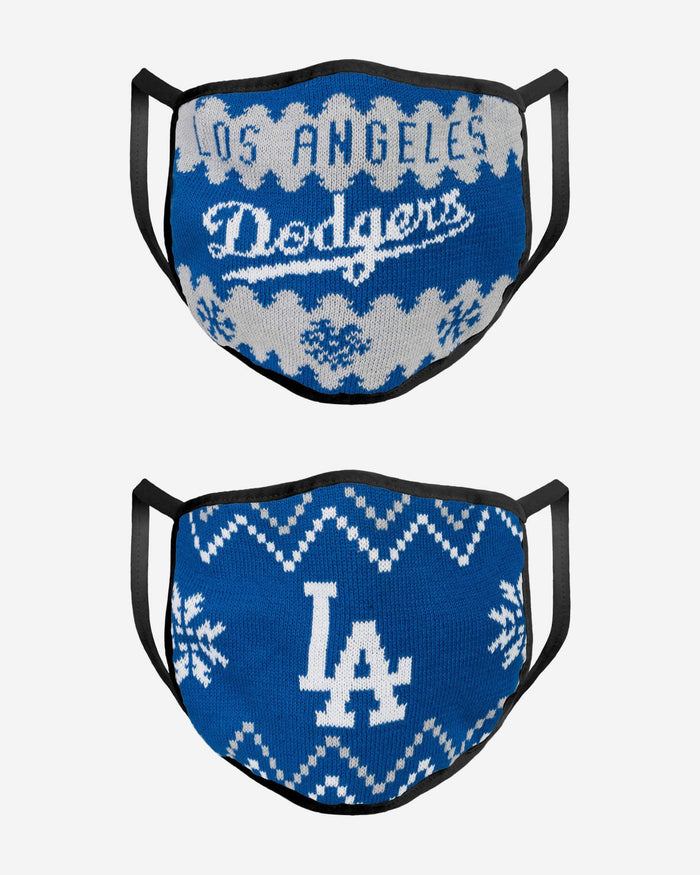 Los Angeles Dodgers Knit 2 Pack Face Cover FOCO - FOCO.com