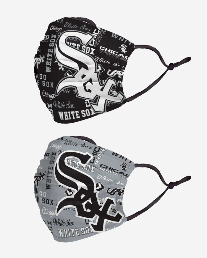 Chicago White Sox Logo Rush Adjustable 2 Pack Face Cover FOCO - FOCO.com