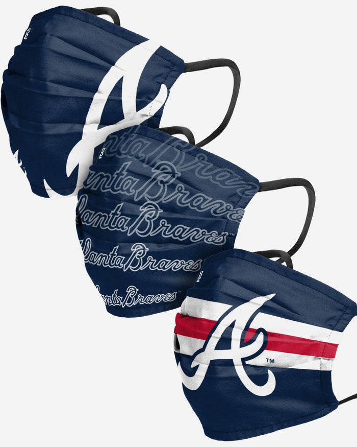 Atlanta Braves Matchday 3 Pack Face Cover FOCO - FOCO.com