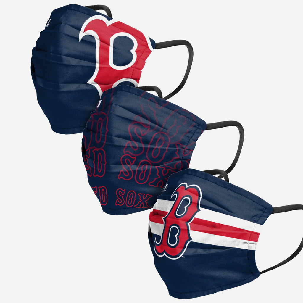 Boston Red Sox Matchday 3 Pack Face Cover FOCO - FOCO.com