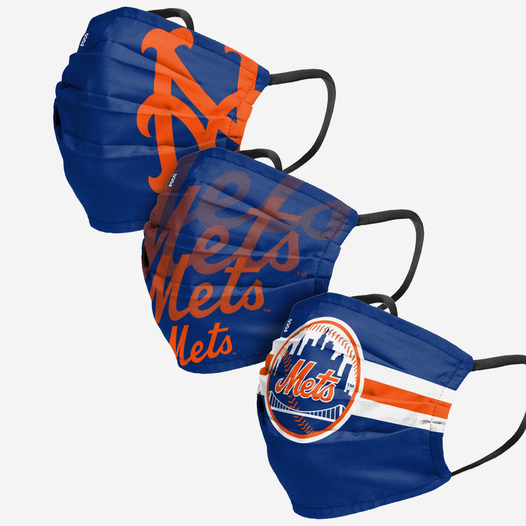 New York Mets Matchday 3 Pack Face Cover FOCO - FOCO.com