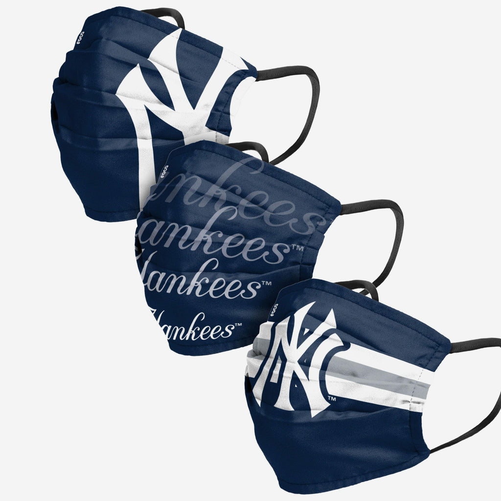 New York Yankees Matchday 3 Pack Face Cover FOCO - FOCO.com