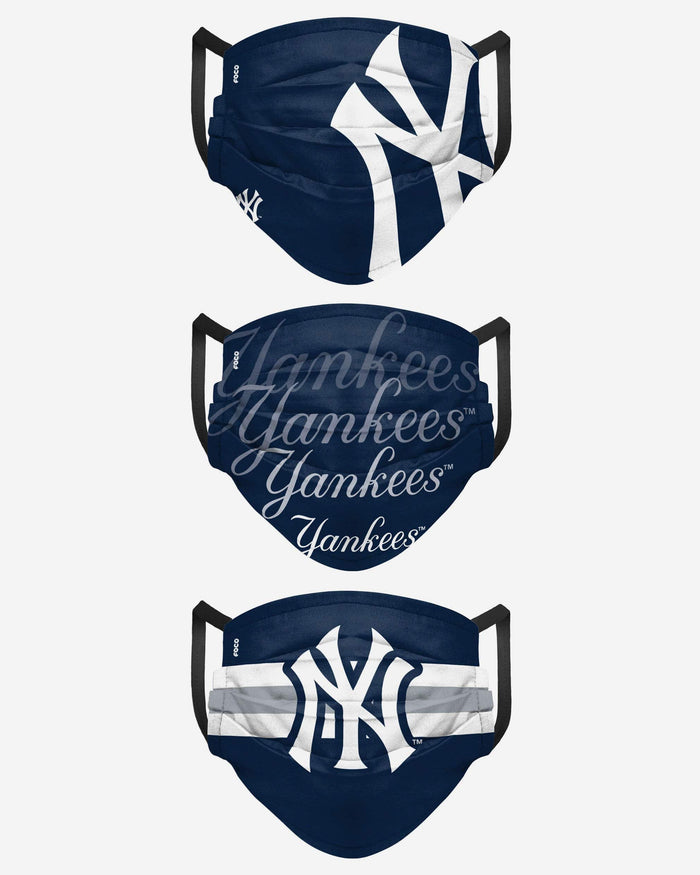 New York Yankees Matchday 3 Pack Face Cover FOCO - FOCO.com