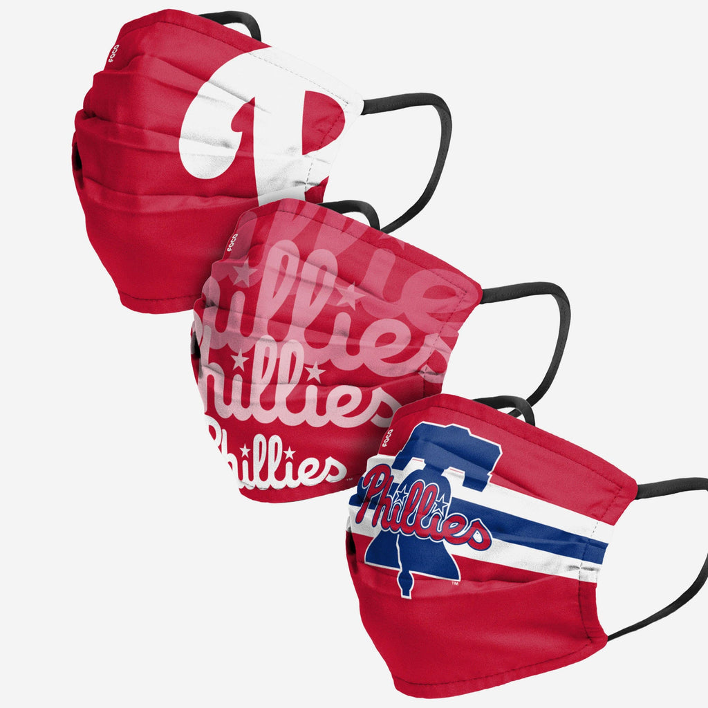 Philadelphia Phillies Matchday 3 Pack Face Cover FOCO - FOCO.com