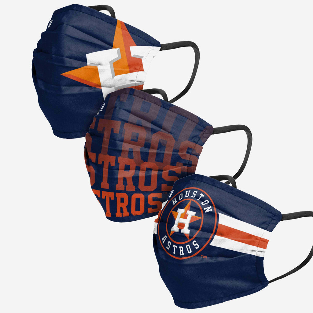 Houston Astros Matchday 3 Pack Face Cover FOCO - FOCO.com